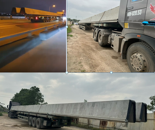 Trạm CSGT Lưu Kiếm: Xử lý xe chở hàng vượt quá phía sau thùng xe trên 10%